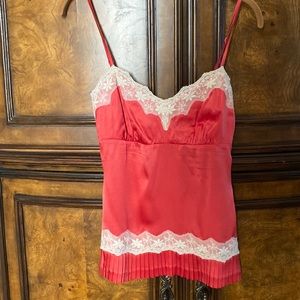 Arden B silk & lace cami